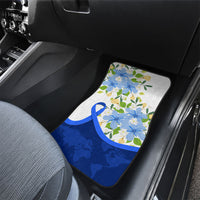 Diabetes Awareness Ribbon Car Mats Floral Blue Ribbon World Map