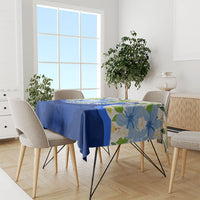 Diabetes Awareness Ribbon Tablecloth Floral Blue Ribbon World Map