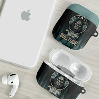 Bigfoot Wilderness Solitude AirPods Case Cryptid Forest Graphic In Distressed Vintage Style