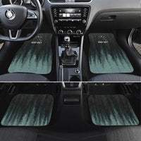 Bigfoot Wilderness Solitude Car Mats Cryptid Forest Graphic In Distressed Vintage Style