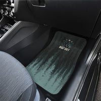 Bigfoot Wilderness Solitude Car Mats Cryptid Forest Graphic In Distressed Vintage Style