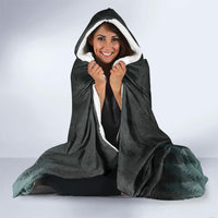 Bigfoot Wilderness Solitude Hooded Blanket Cryptid Forest Graphic In Distressed Vintage Style