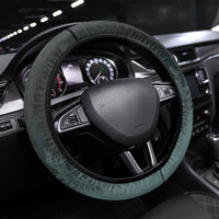 Bigfoot Wilderness Solitude Steering Wheel Cover Cryptid Forest Graphic In Distressed Vintage Style