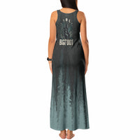 Bigfoot Wilderness Solitude Tank Maxi Dress Cryptid Forest Graphic In Distressed Vintage Style