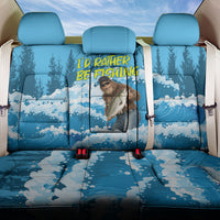 Bigfoot Sasquatch I'd Rather Be Fishing Back Car Seat Cover Funny Angler Humorous Outdoors Graphic Art