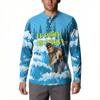 Bigfoot Sasquatch I'd Rather Be Fishing Button Sweatshirt Funny Angler Humorous Outdoors Graphic Art