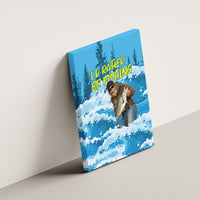 Bigfoot Sasquatch I'd Rather Be Fishing Canvas Wall Art Funny Angler Humorous Outdoors Graphic Art