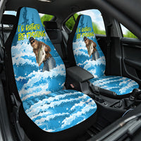 Bigfoot Sasquatch I'd Rather Be Fishing Car Seat Cover Funny Angler Humorous Outdoors Graphic Art