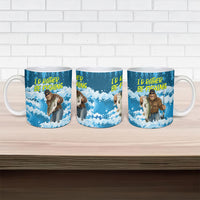 Bigfoot Sasquatch I'd Rather Be Fishing Ceramic Mug Funny Angler Humorous Outdoors Graphic Art