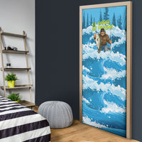 Bigfoot Sasquatch I'd Rather Be Fishing Door Cover Funny Angler Humorous Outdoors Graphic Art