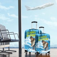 Bigfoot Sasquatch I'd Rather Be Fishing Luggage Cover Funny Angler Humorous Outdoors Graphic Art