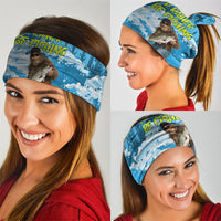 Bigfoot Sasquatch I'd Rather Be Fishing Neck Gaiter Funny Angler Humorous Outdoors Graphic Art