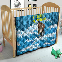 Bigfoot Sasquatch I'd Rather Be Fishing Quilt Funny Angler Humorous Outdoors Graphic Art