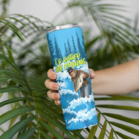 Bigfoot Sasquatch I'd Rather Be Fishing Skinny Tumbler Funny Angler Humorous Outdoors Graphic Art