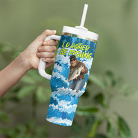 Bigfoot Sasquatch I'd Rather Be Fishing Tumbler With Handle Funny Angler Humorous Outdoors Graphic Art