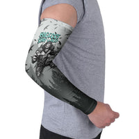 Bigfoot Stay Wild I Hate People Arm Sleeves Angry Sasquatch Distressed Forest Dark Fantasy