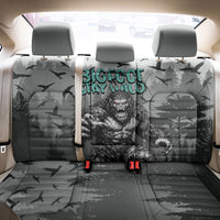 Bigfoot Stay Wild I Hate People Back Car Seat Cover Angry Sasquatch Distressed Forest Dark Fantasy