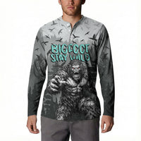 Bigfoot Stay Wild I Hate People Button Sweatshirt Angry Sasquatch Distressed Forest Dark Fantasy