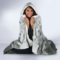 Bigfoot Stay Wild I Hate People Hooded Blanket Angry Sasquatch Distressed Forest Dark Fantasy