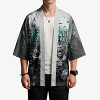 Bigfoot Stay Wild I Hate People Kimono Angry Sasquatch Distressed Forest Dark Fantasy