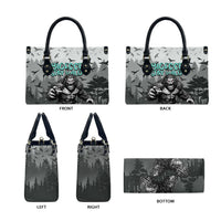 Bigfoot Stay Wild I Hate People Leather Bag Angry Sasquatch Distressed Forest Dark Fantasy