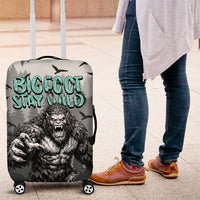 Bigfoot Stay Wild I Hate People Luggage Cover Angry Sasquatch Distressed Forest Dark Fantasy