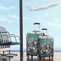 Bigfoot Stay Wild I Hate People Luggage Cover Angry Sasquatch Distressed Forest Dark Fantasy