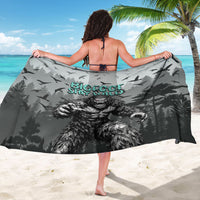 Bigfoot Stay Wild I Hate People Sarong Angry Sasquatch Distressed Forest Dark Fantasy