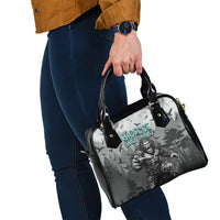 Bigfoot Stay Wild I Hate People Shoulder Handbag Angry Sasquatch Distressed Forest Dark Fantasy