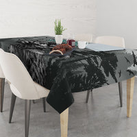 Bigfoot Stay Wild I Hate People Tablecloth Angry Sasquatch Distressed Forest Dark Fantasy