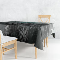 Bigfoot Stay Wild I Hate People Tablecloth Angry Sasquatch Distressed Forest Dark Fantasy