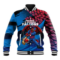 Personalized Antigua And Barbuda Cricket Baseball Jacket Falcons Mascot Sport Style
