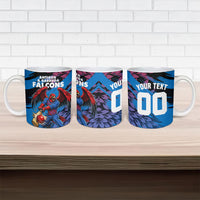 Personalized Antigua And Barbuda Cricket Ceramic Mug Falcons Mascot Sport Style