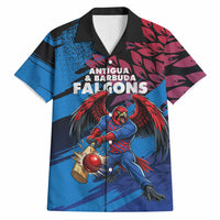 Personalized Antigua And Barbuda Cricket Hawaiian Shirt Falcons Mascot Sport Style