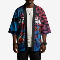 Personalized Antigua And Barbuda Cricket Kimono Falcons Mascot Sport Style