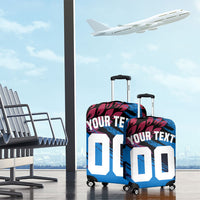 Personalized Antigua And Barbuda Cricket Luggage Cover Falcons Mascot Sport Style