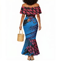 Personalized Antigua And Barbuda Cricket Mermaid Dress Falcons Mascot Sport Style