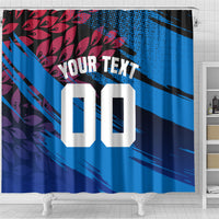 Personalized Antigua And Barbuda Cricket Shower Curtain Falcons Mascot Sport Style