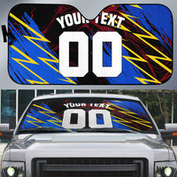 Personalized Antigua And Barbuda Cricket Auto Sun Shade Falcons Caribbean Lightning Abstract Graphic