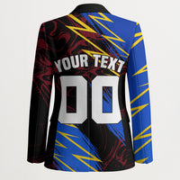 Personalized Antigua And Barbuda Cricket Blazer Falcons Caribbean Lightning Abstract Graphic