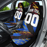 Personalized Antigua And Barbuda Cricket Car Seat Cover Falcons Caribbean Lightning Abstract Graphic