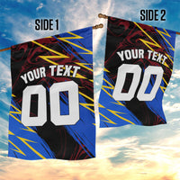 Personalized Antigua And Barbuda Cricket Garden Flag Falcons Caribbean Lightning Abstract Graphic