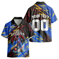 Personalized Antigua And Barbuda Cricket Kid Hawaiian Shirt Falcons Caribbean Lightning Abstract Graphic