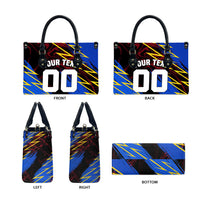 Personalized Antigua And Barbuda Cricket Leather Bag Falcons Caribbean Lightning Abstract Graphic
