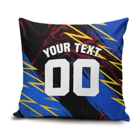 Personalized Antigua And Barbuda Cricket Pillow Cover Falcons Caribbean Lightning Abstract Graphic