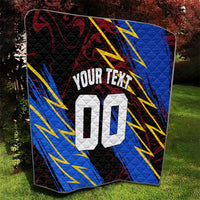 Personalized Antigua And Barbuda Cricket Quilt Falcons Caribbean Lightning Abstract Graphic