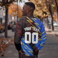 Personalized Antigua And Barbuda Cricket Sweatshirt Falcons Caribbean Lightning Abstract Graphic