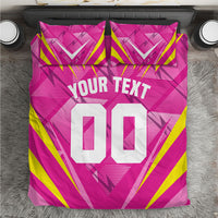 Personalized Barbados Tridents Bedding Set Cricket Mascot Dynamic Anime Art
