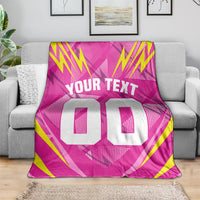 Personalized Barbados Tridents Blanket Cricket Mascot Dynamic Anime Art