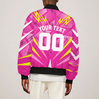 Personalized Barbados Tridents Bomber Jacket Cricket Mascot Dynamic Anime Art